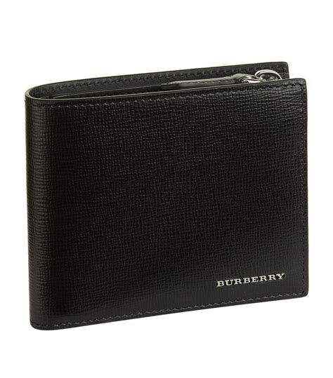 burberry black international bifold wallet|burberry wallet men's price.